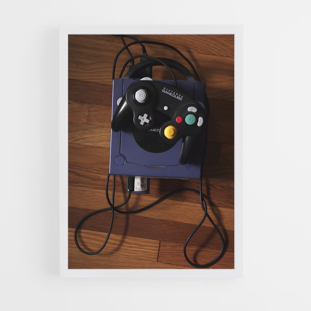 Poster Manette Nostalgique – affiche Consoles (vue 3)